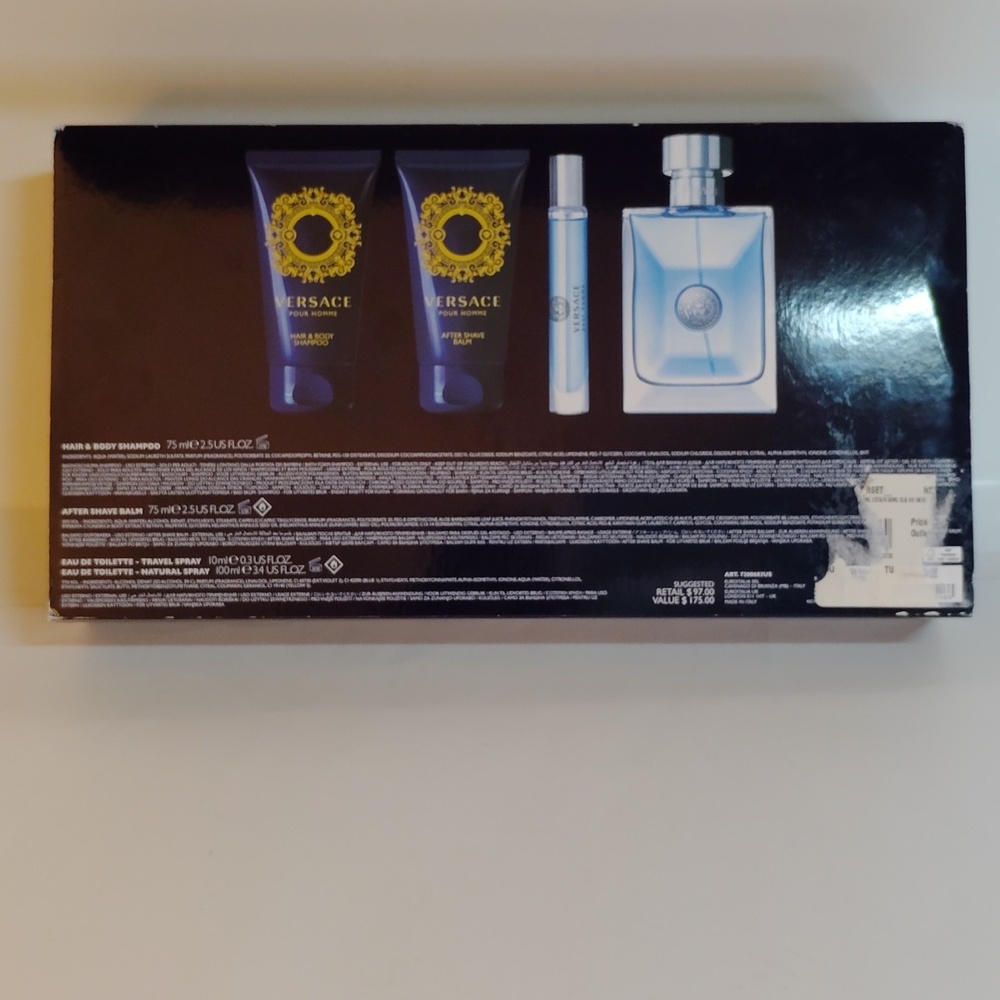 Versace Men's Grooming Set - Blue and Yellow